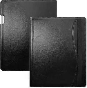 E NET-CASE Case for Remarkable Paper Pro Tablet 11.8 inch (2024 Released) - New Business Design Upgraded Leather Cover for Remarkable Paper Pro Digital Paper with Stand & Pen Holder (Black)