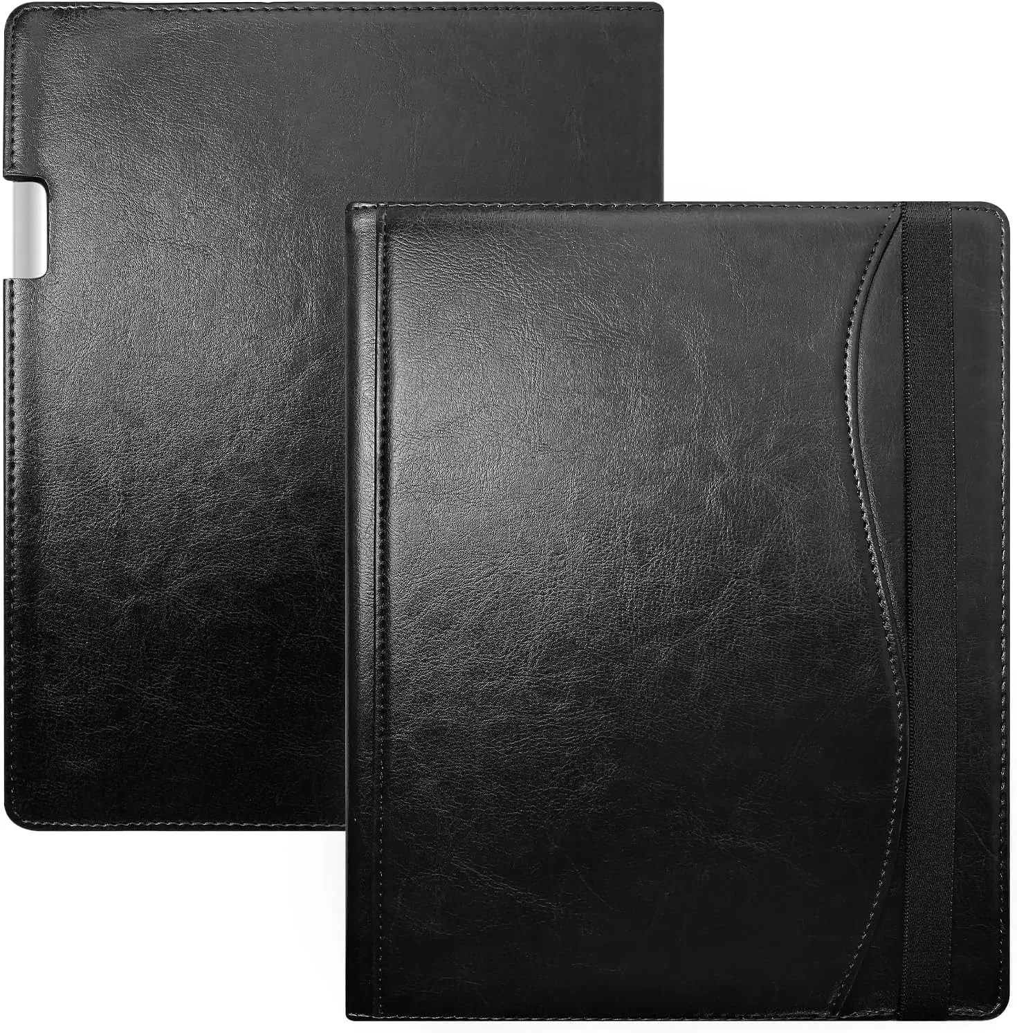 E NET-CASE Case for Remarkable Paper Pro Tablet 11.8 inch (2024 Released) - New Business Design Upgraded Leather Cover for Remarkable Paper Pro Digital Paper with Stand & Pen Holder (Black)