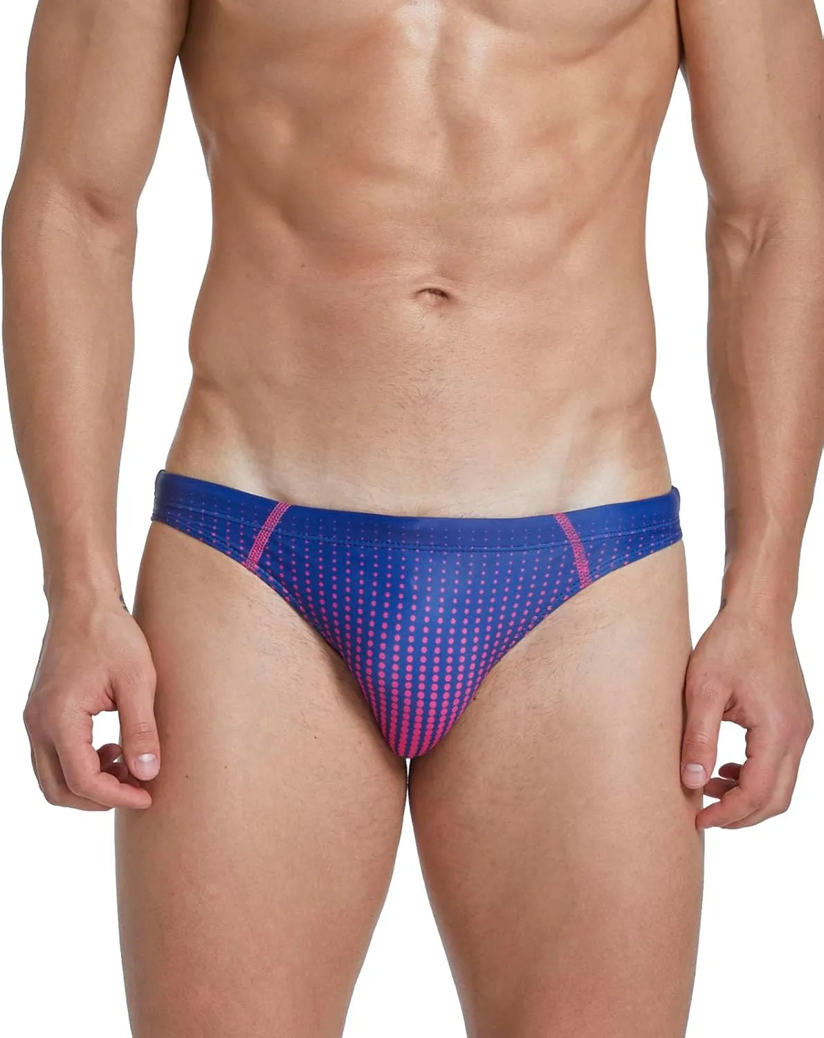 EASEJUICY Mens Bikini Swimwear Sexy Swimsuit Gradient Design Swim Briefs with Drawstring Low Waist Bathing Suit