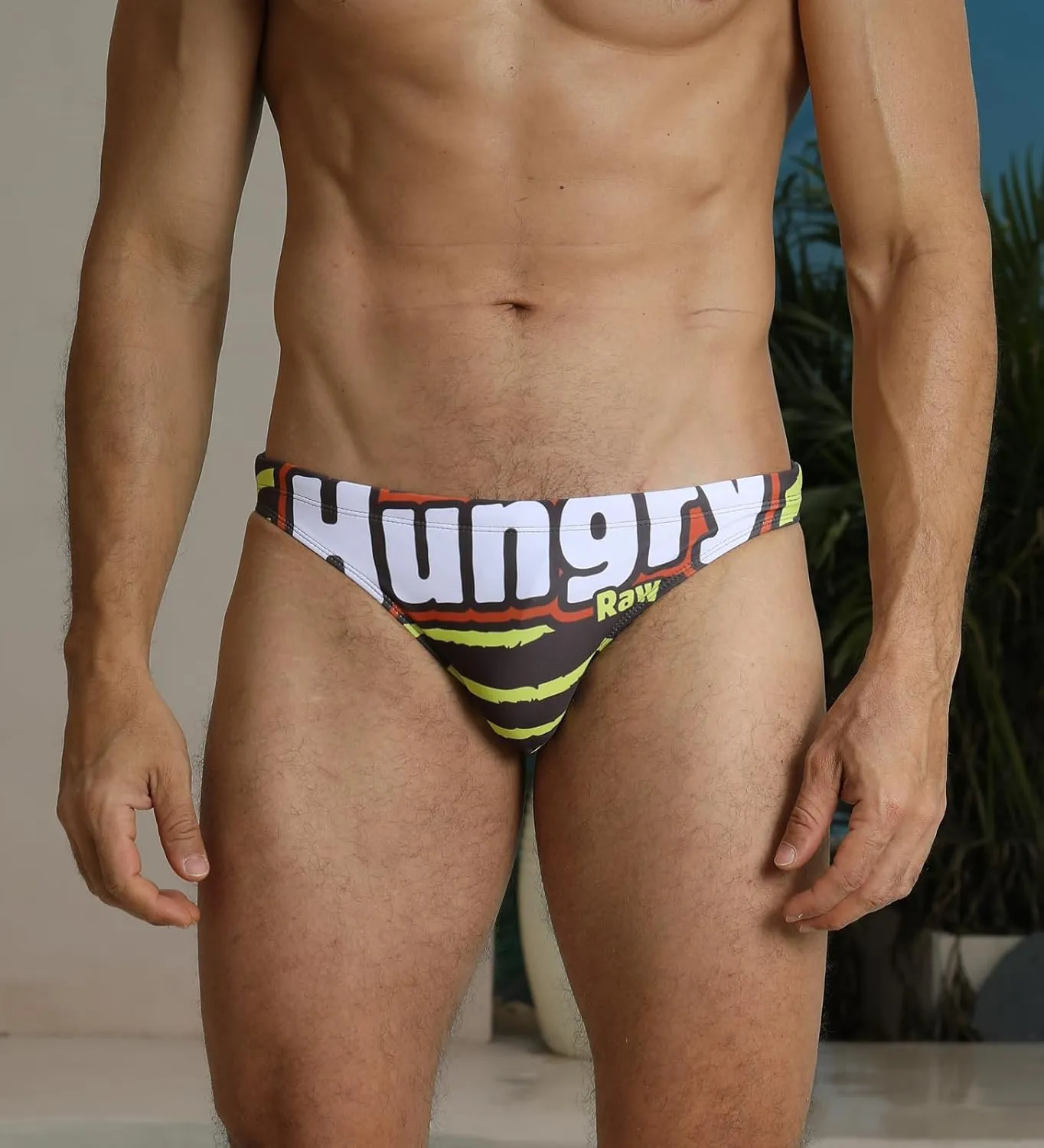 EASEJUICY Mens Bikini Swimwear Sexy Swimsuit Gradient Design Swim Briefs with Drawstring Low Waist Bathing Suit