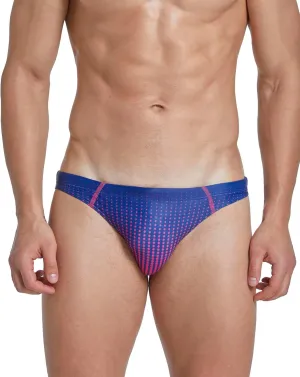 EASEJUICY Mens Bikini Swimwear Sexy Swimsuit Gradient Design Swim Briefs with Drawstring Low Waist Bathing Suit