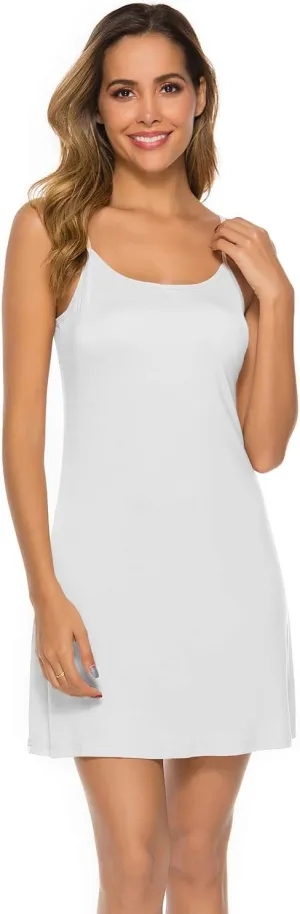 EISHOPEER Women's Full Slips Dress Adjustable Spaghetti Strap Cami Under Dress