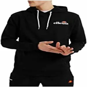 Ellesse Men's Primero Pullover Hoodie, Black, M