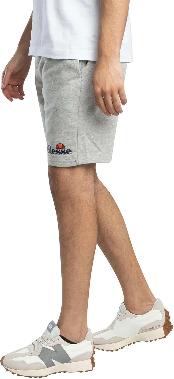 Ellesse Men's Silvan Fleece Sweat Shorts, Grey Marl
