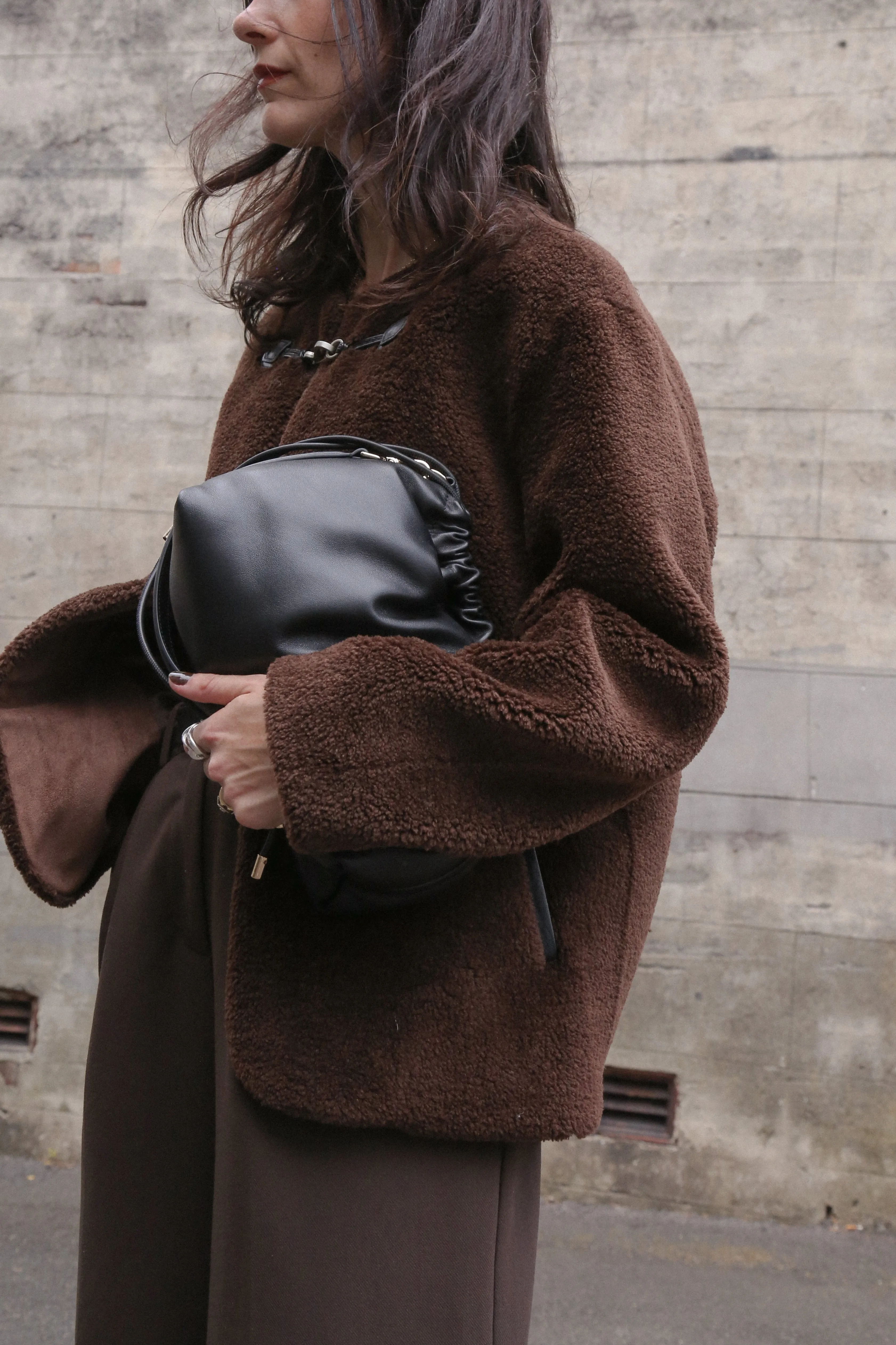 Ellis Black Softie Shoulder Bag