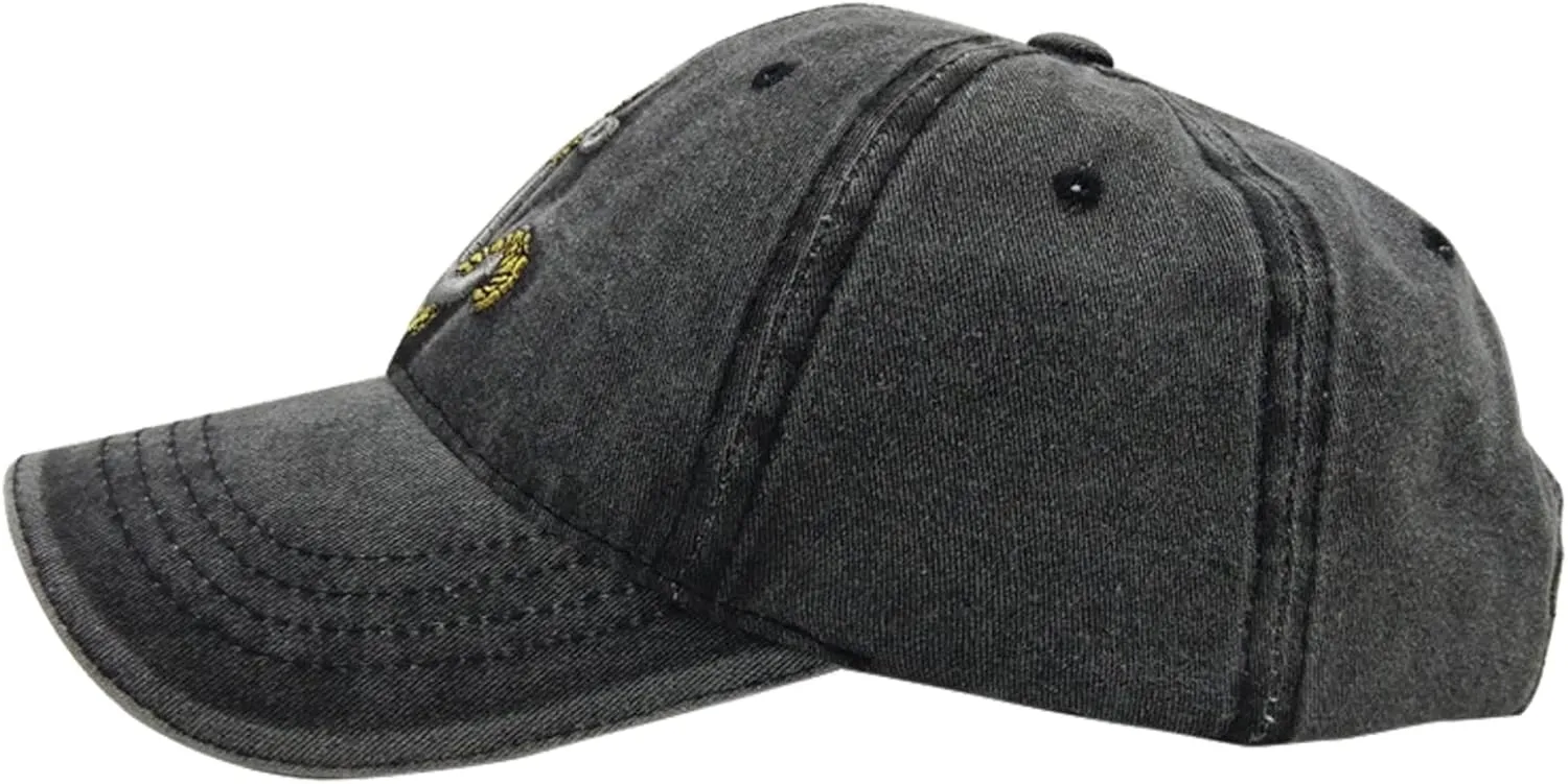 Embroidered Anchor Baseball Hat, Retro Captain Fishing Sailing Dad Cap, Adjustbale Back Strap