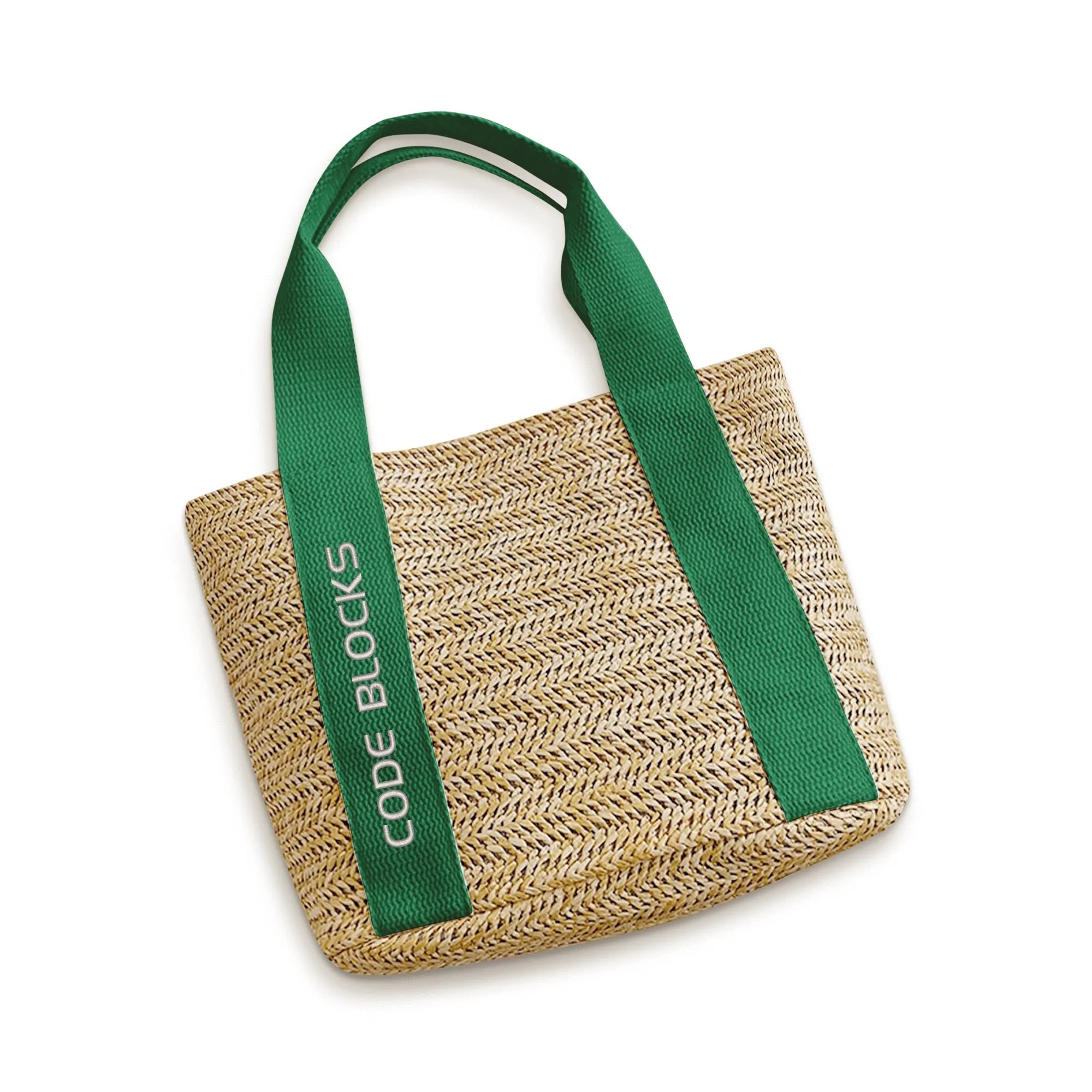 Embroidered Name Logo for Braided Bag Shoulder Bag In Travel and Beach