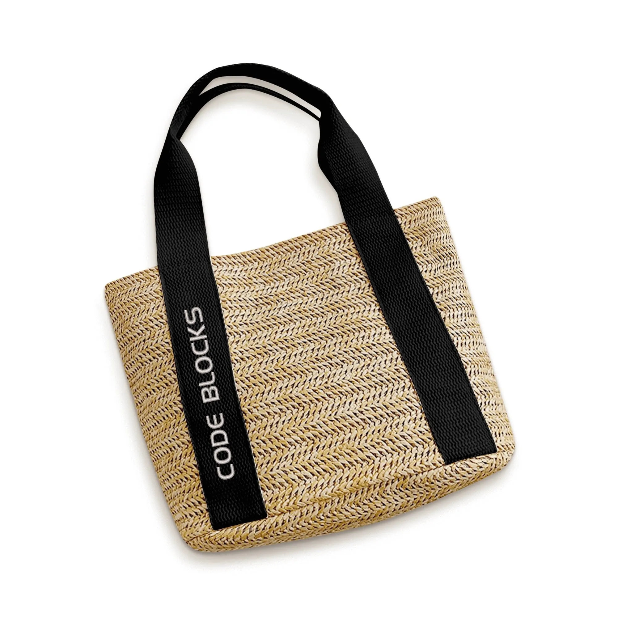 Embroidered Name Logo for Braided Bag Shoulder Bag In Travel and Beach