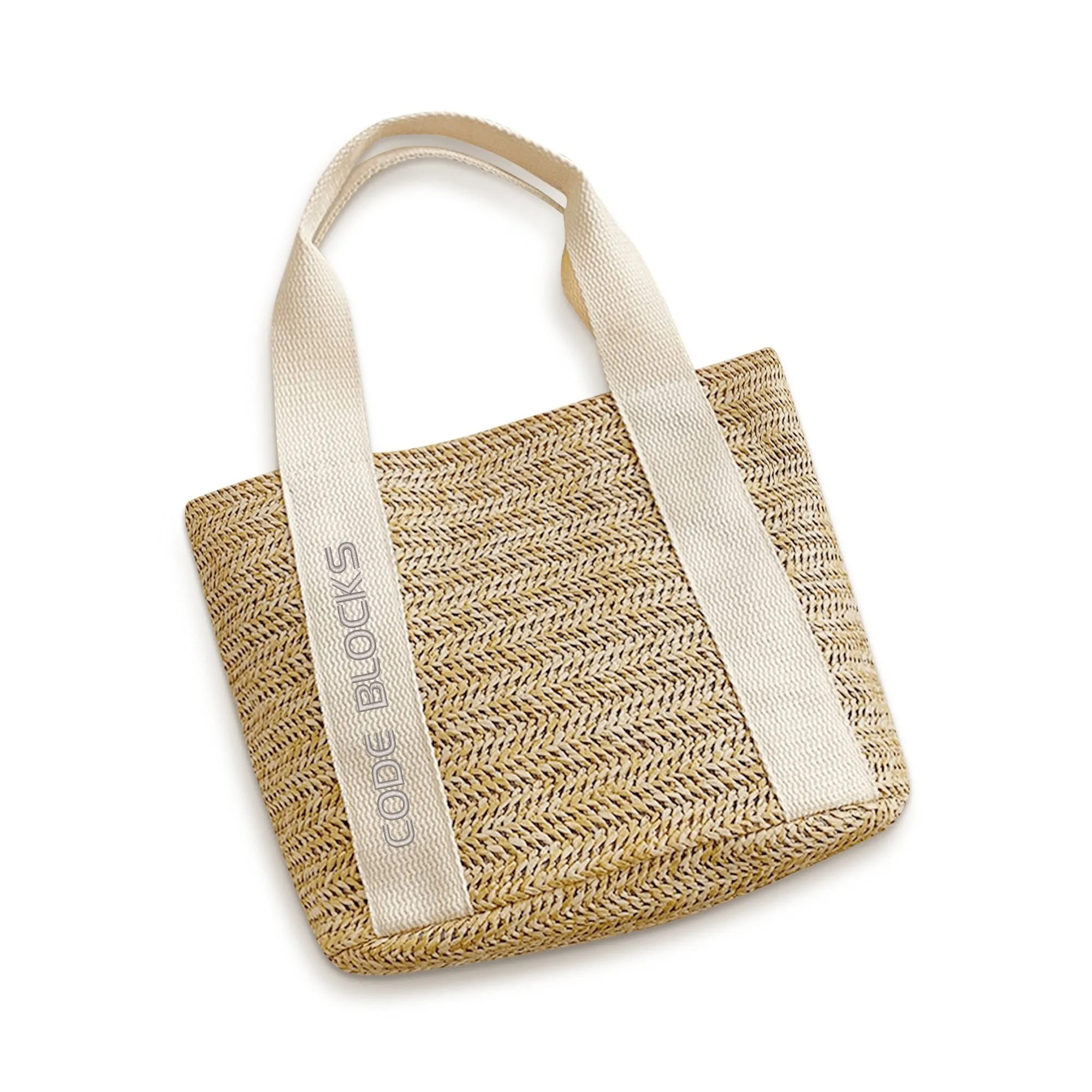 Embroidered Name Logo for Braided Bag Shoulder Bag In Travel and Beach
