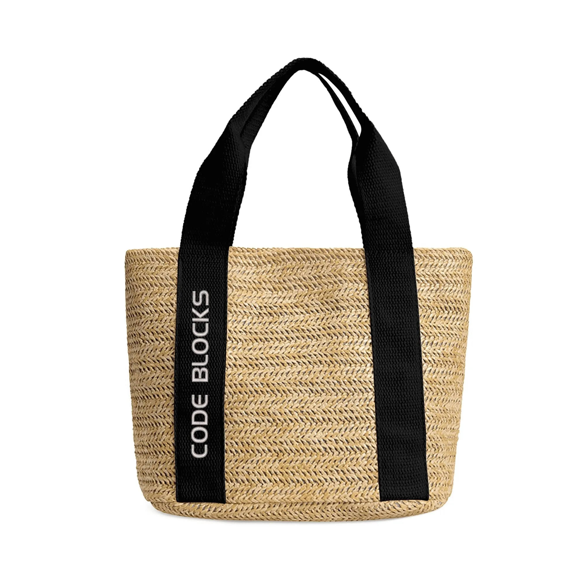 Embroidered Name Logo for Braided Bag Shoulder Bag In Travel and Beach