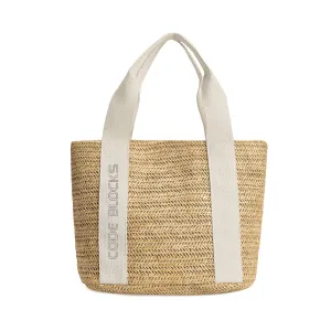 Embroidered Name Logo for Braided Bag Shoulder Bag In Travel and Beach
