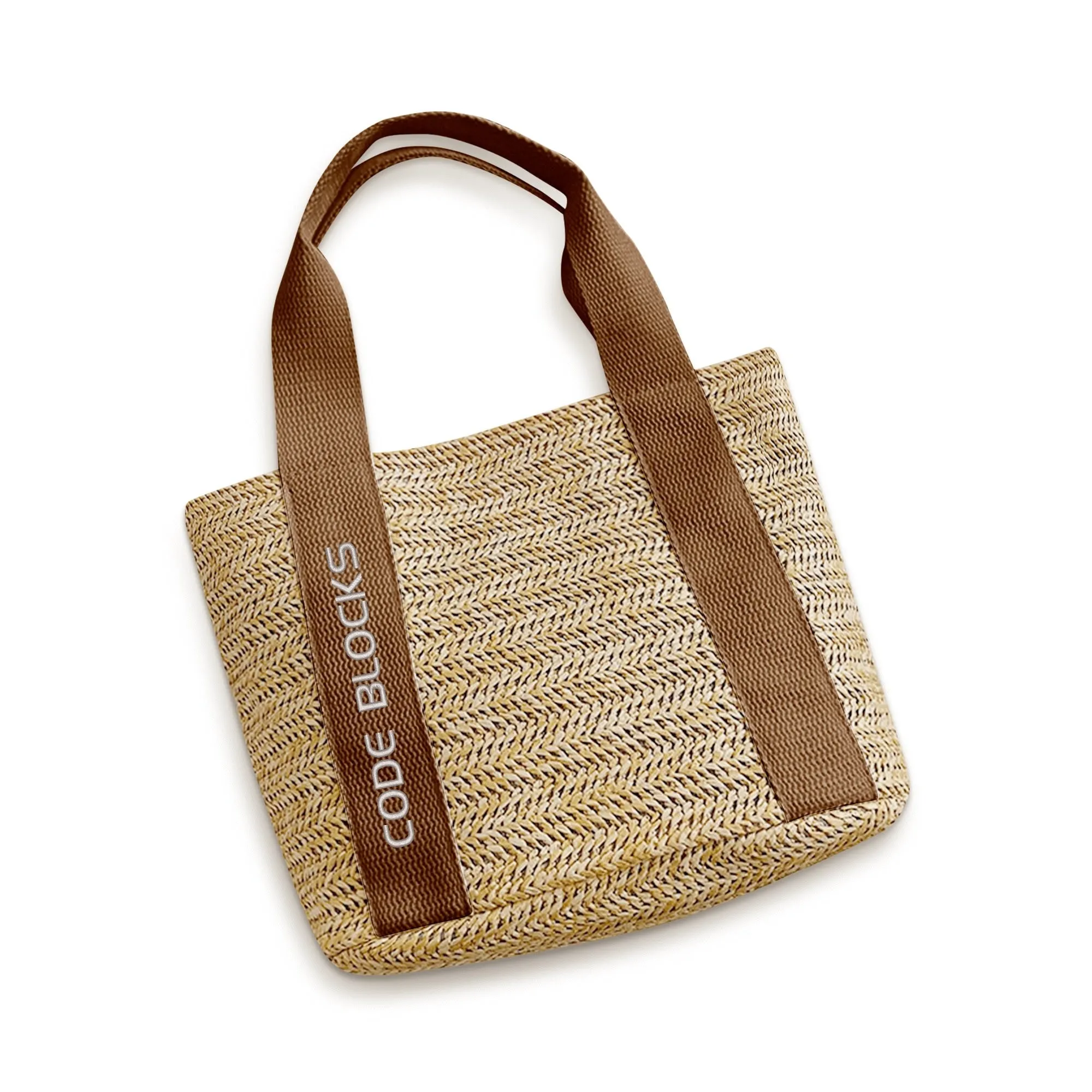 Embroidered Name Logo for Braided Bag Shoulder Bag In Travel and Beach