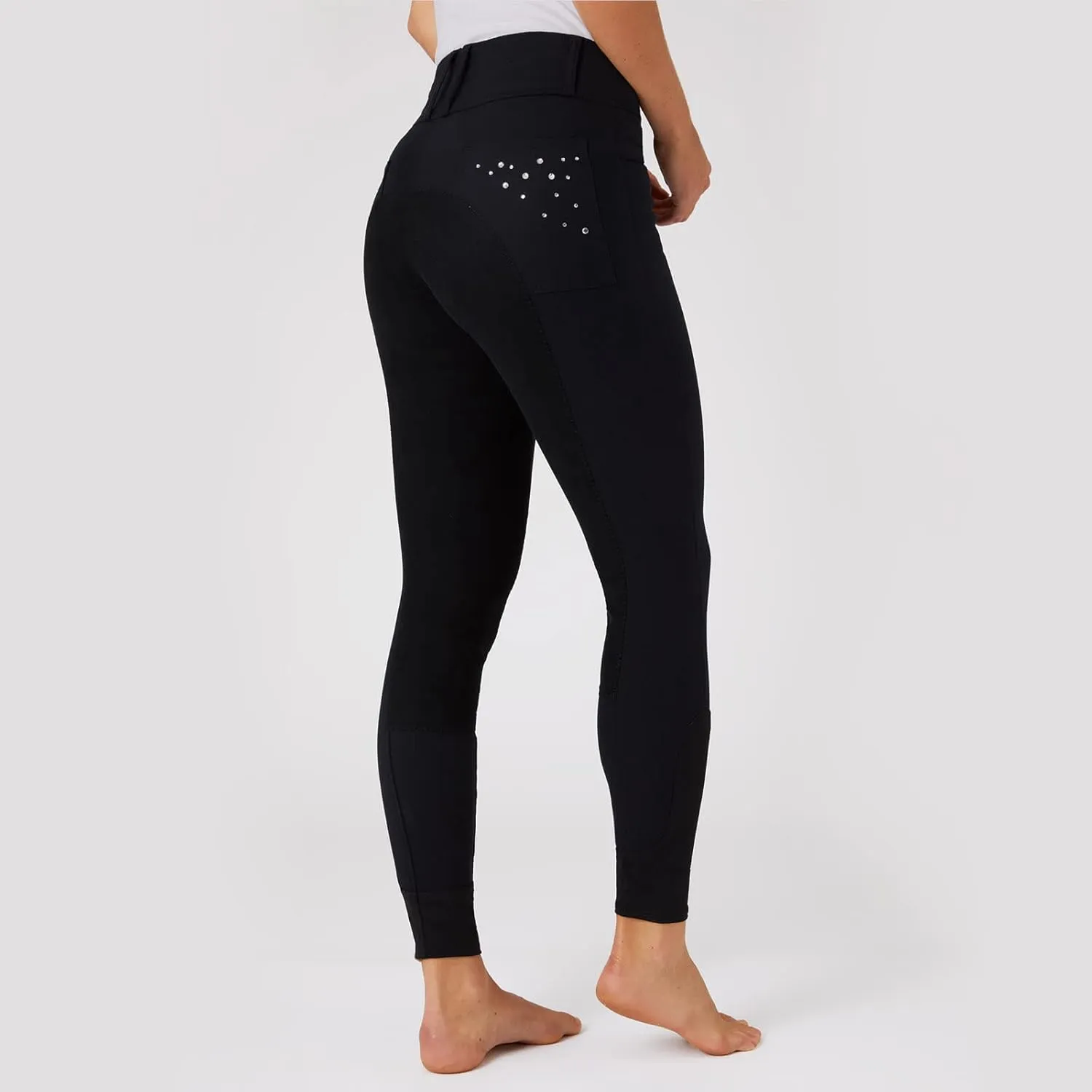 Emma Womens Classic Full Seat Breeches with Crystals