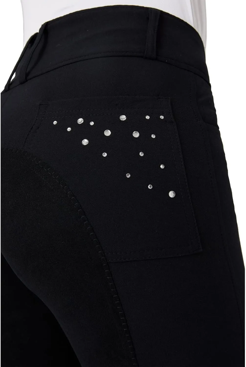 Emma Womens Classic Full Seat Breeches with Crystals