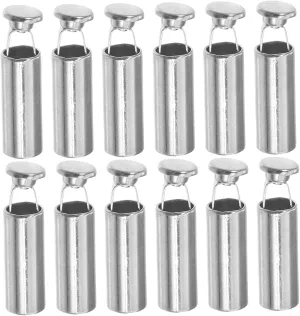 ERINGOGO Metal Tip Drawstring End Caps Set of 12 Shoelace Stopper for Hoodies Pants and Drawstring Cords