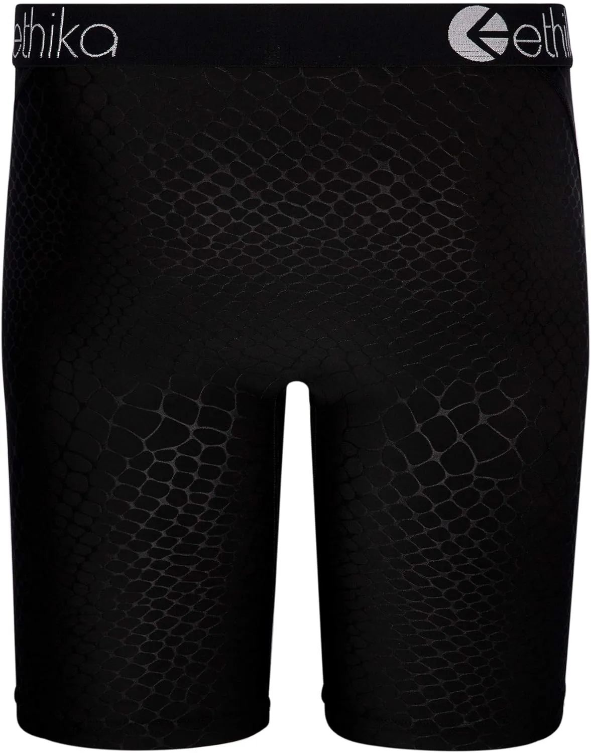 Ethika Mens Staple Boxer Brief | Python Embossed -Black-