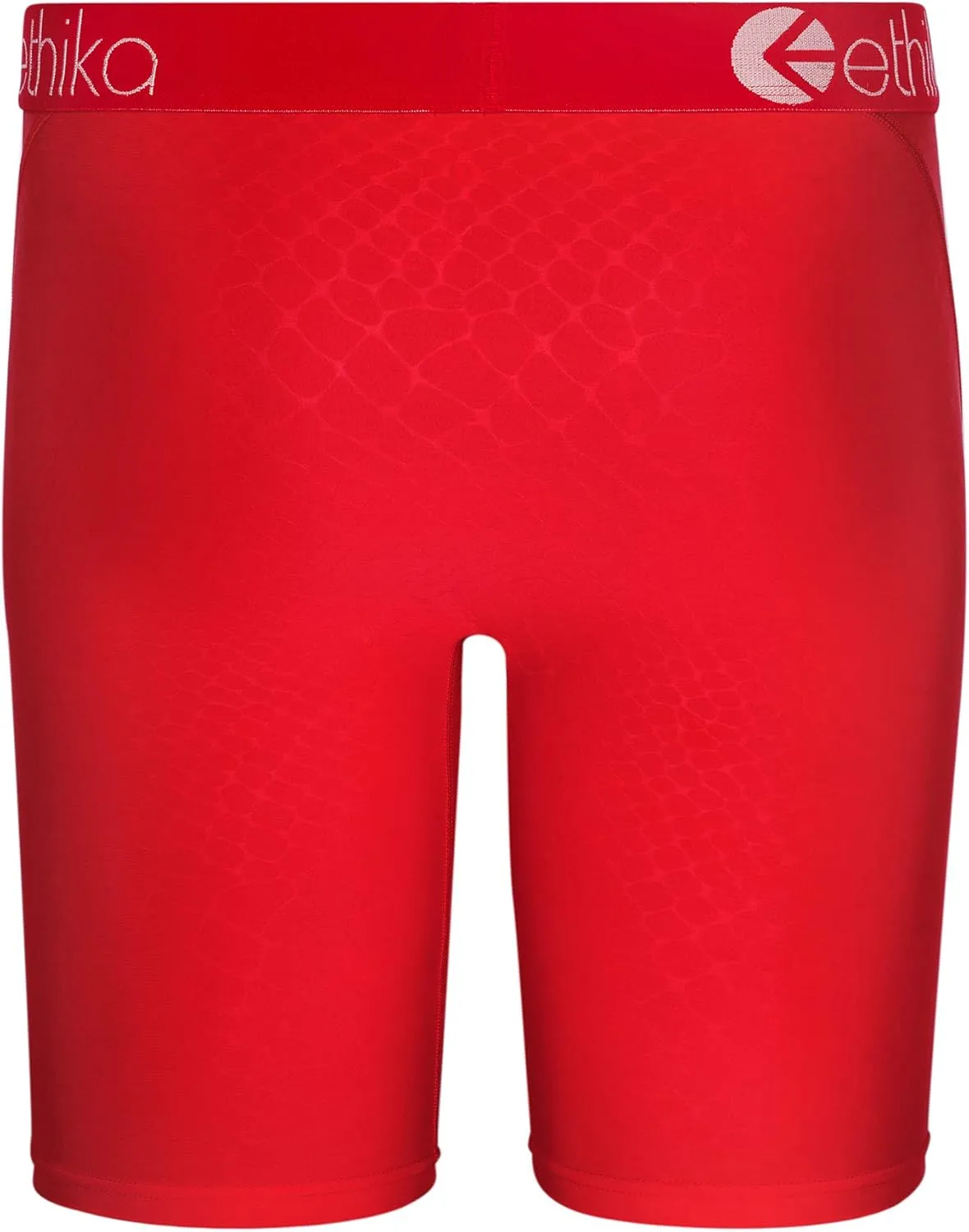 Ethika Mens Staple Boxer Brief | Python Embossed -Red-