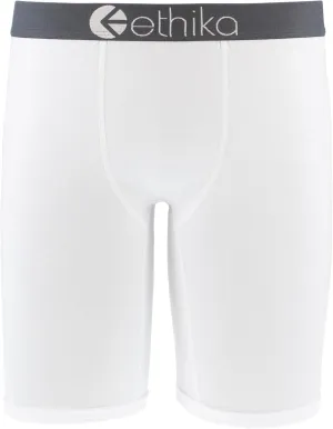 Ethika Mens Staple Boxer Brief | *Solids* Modal - White