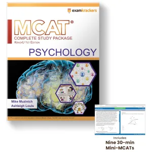 Examkrackers MCAT Psychology Book, 12th Edition - MCAT Prep Book (2025-2026): Includes 9 online mini-MCATs Perfect Paperback – July 5, 2024