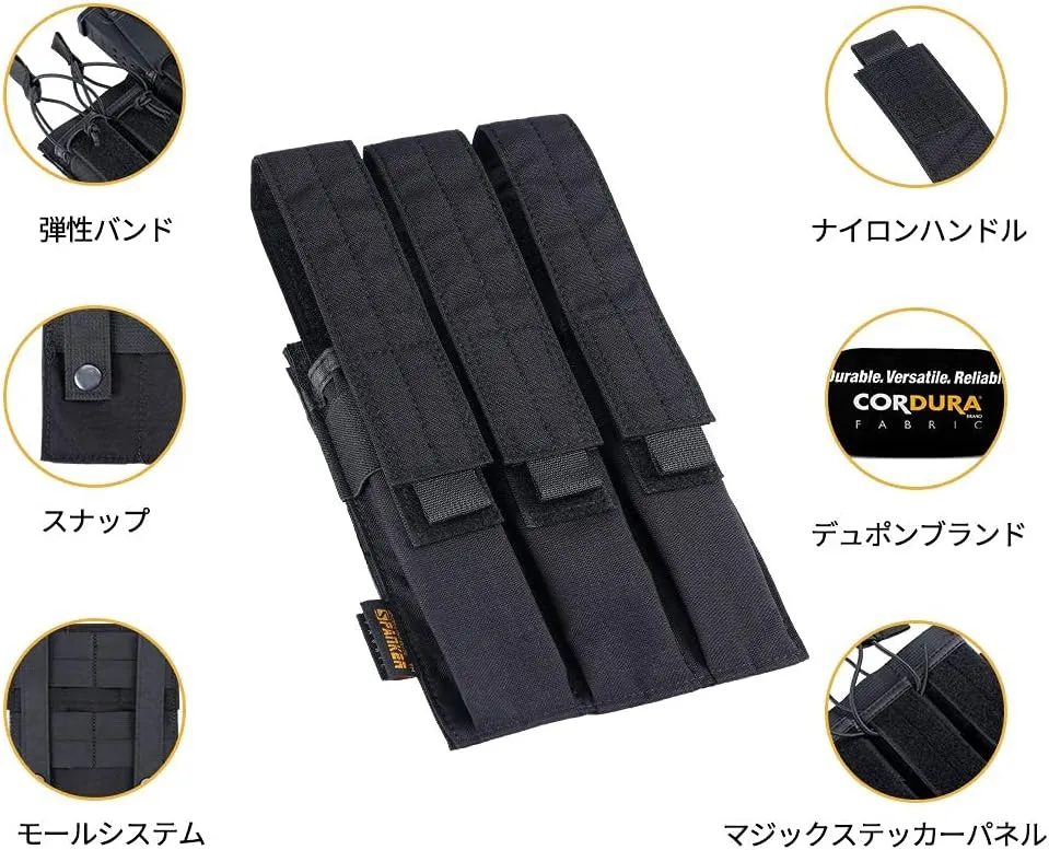 EXCELLENT ELITE SPANKER Open Top Single/Double/Triple Kriss Mag Pouch Tactical Molle MP7 Magazine Pouch