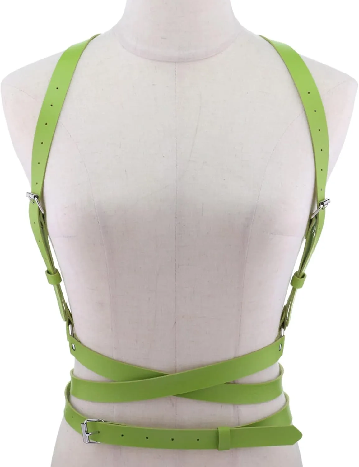 eYLun Women Leather Punk Waist Harness Belt