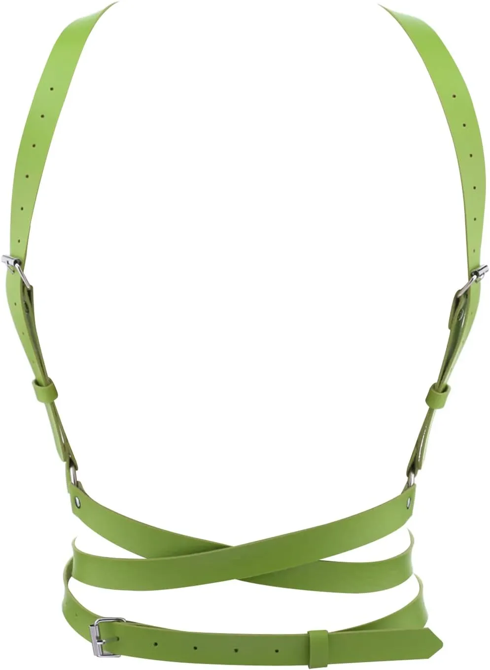 eYLun Women Leather Punk Waist Harness Belt