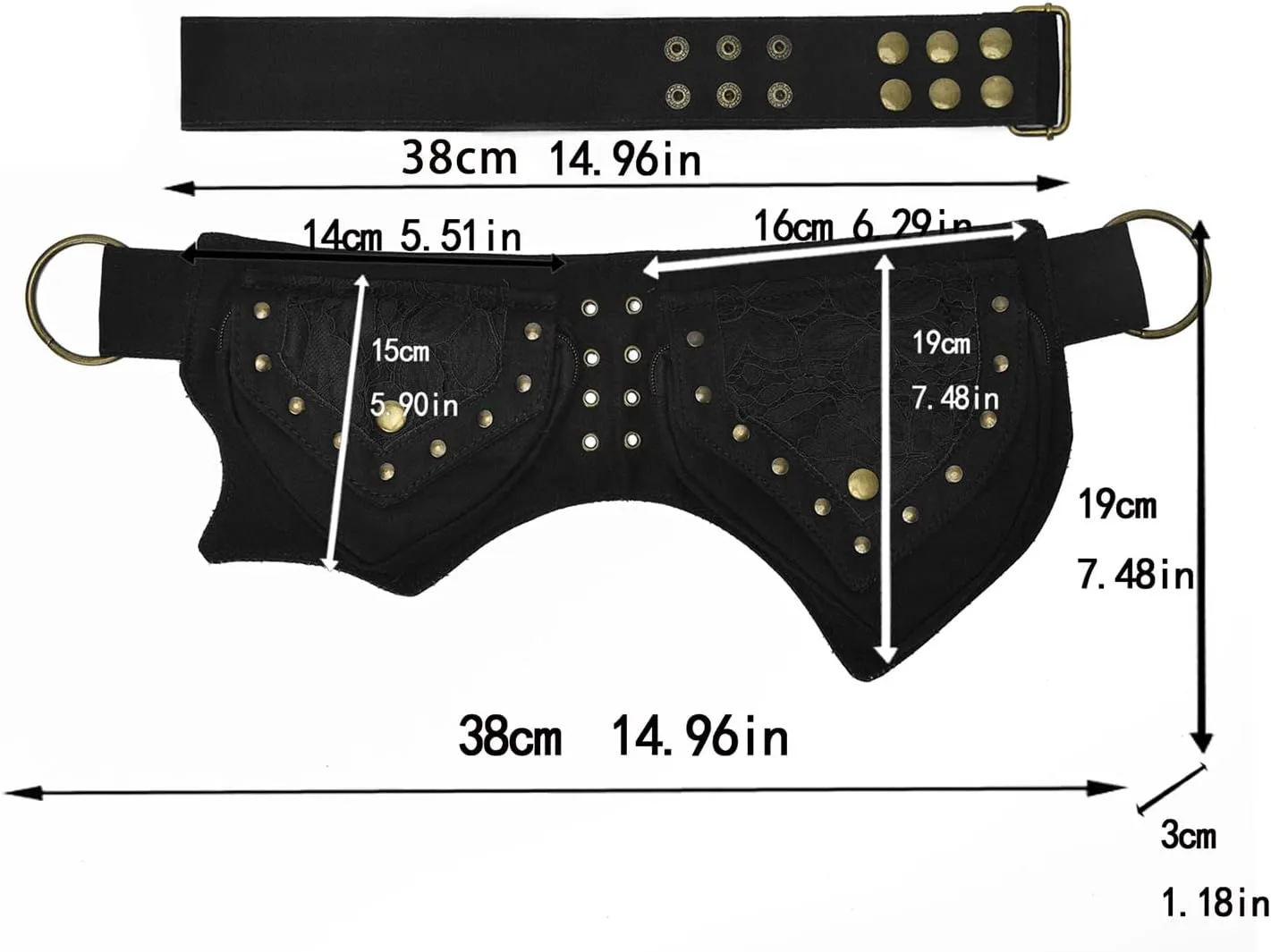 Fanny Packs for women fashionable,Fanny Pack Lace Waist Bag Pouch Utility Belt Fanny bag Waist Pack for Sports Hiking Travel Renaissance Faire Festival Fanny Pack
