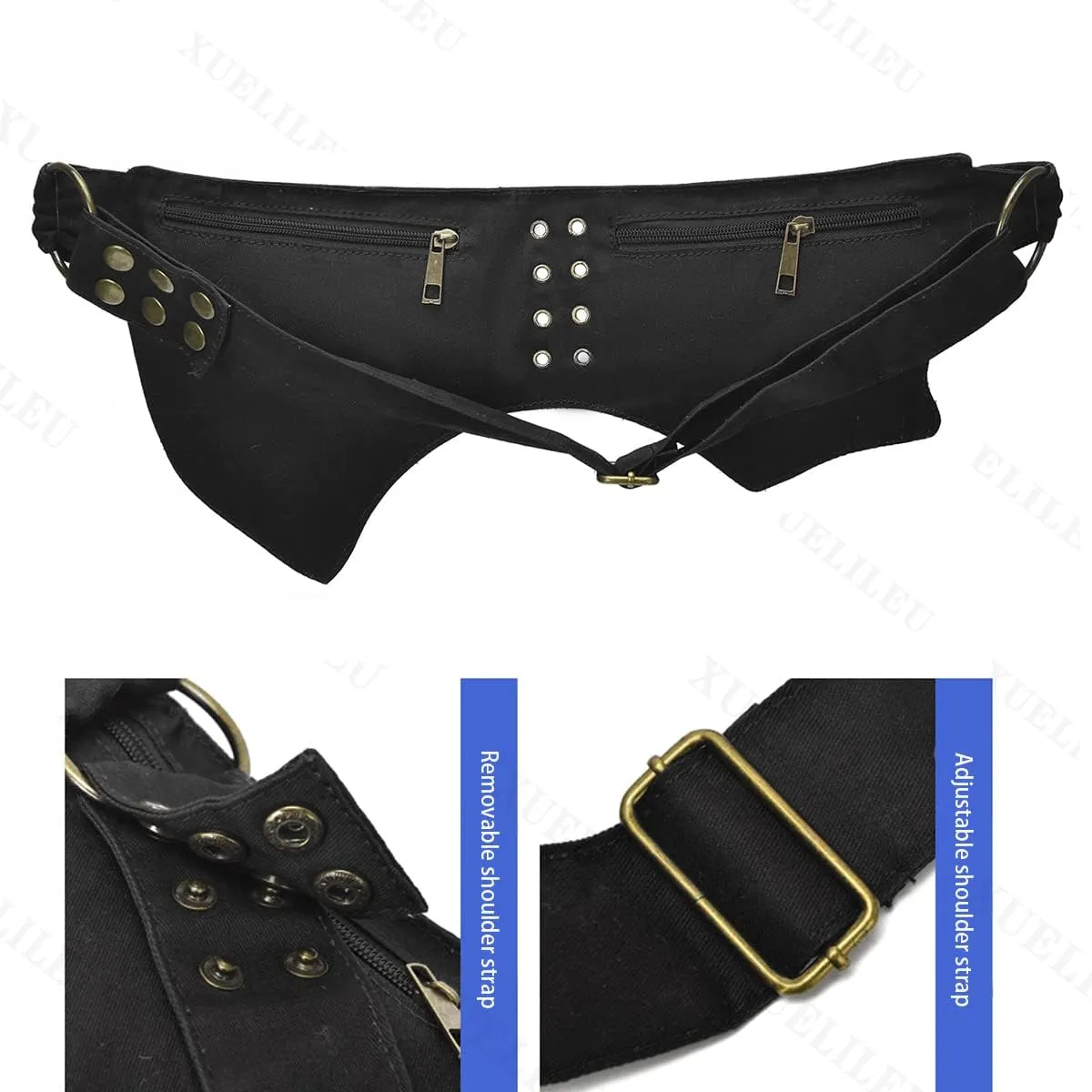 Fanny Packs for women fashionable,Fanny Pack Lace Waist Bag Pouch Utility Belt Fanny bag Waist Pack for Sports Hiking Travel Renaissance Faire Festival Fanny Pack