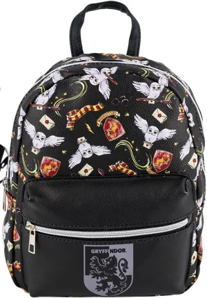 Fast Forward Harry Potter 10 inches Mini Backpack, black/white, allover print