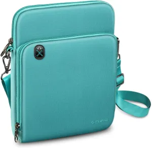 FINTIE 11 Inch Tablet Sleeve Case, Briefcase Shoulder Bag for 11" iPad (A16) 2025, Air M3 M2 2025/2024, 10.9" iPad 10th Gen, 10.9" Air 5/4, Galaxy Tab, Aqua Green