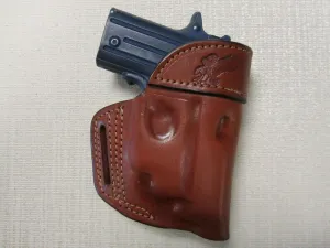 Fits SIG P238 with Crimson Trace Laser, Brown Leather, OWB Holster, Right Hand