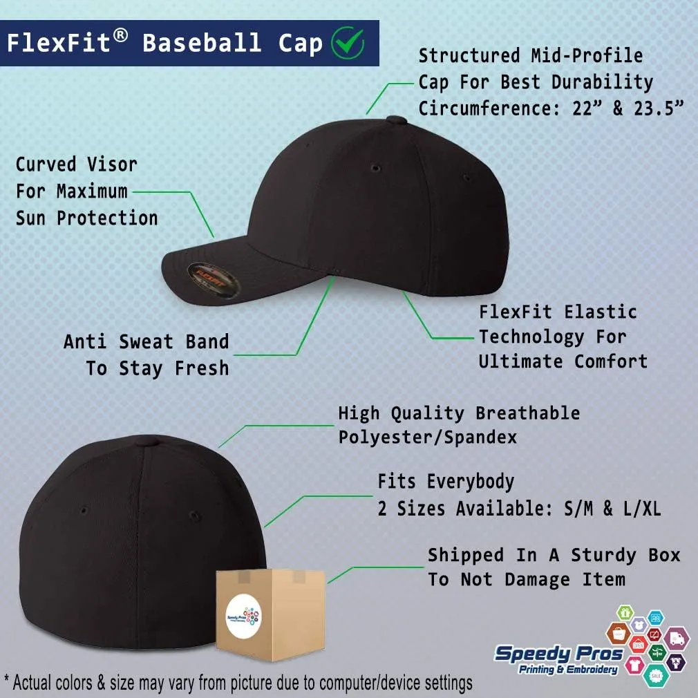 Flexfit Hats for Men & Women Captain Anchor Sailing Embroidery Dad Baseball Cap