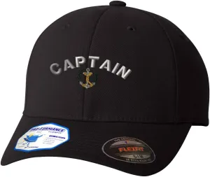 Flexfit Hats for Men & Women Captain Anchor Sailing Embroidery Dad Baseball Cap