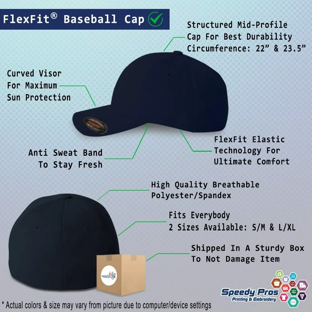 Flexfit Left Side Panel Firefighter Chief Gray Embroidery Hats for Men & Women