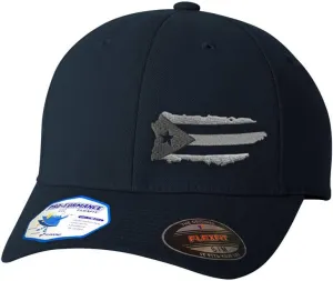 Flexfit Left Side Panel Puerto Rico Island Map Flag A Embroidery Polyester