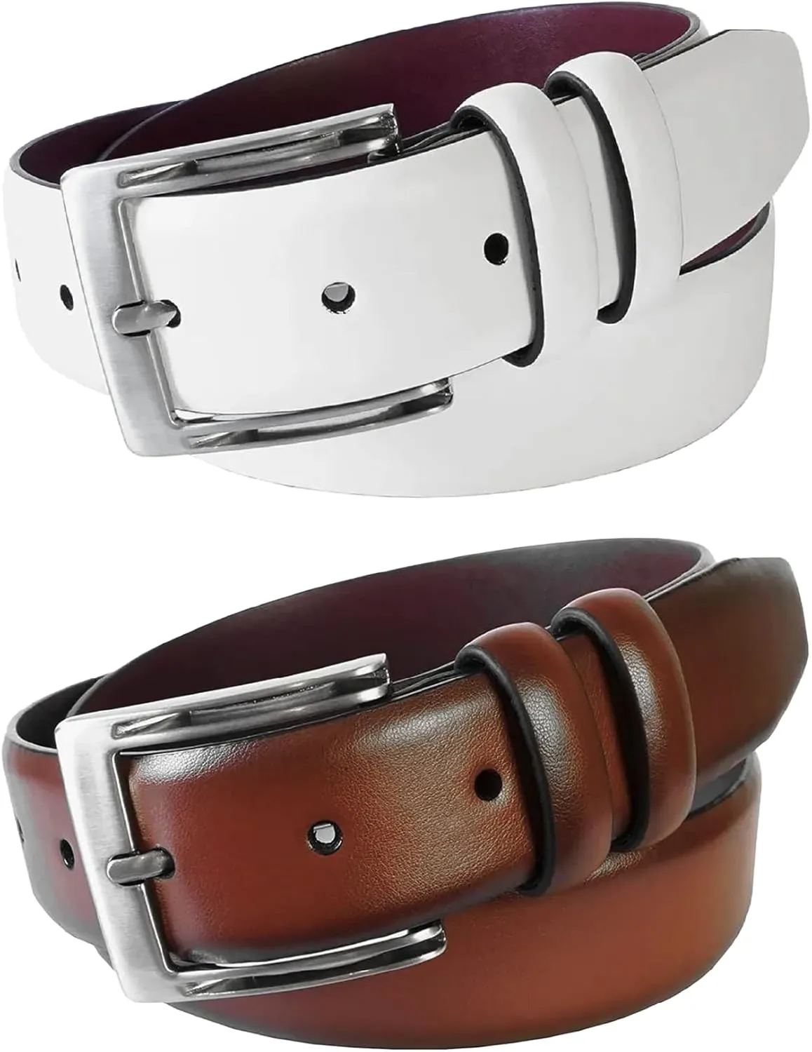 Florsheim Men's Pebble Grain 32mm Leather Belt