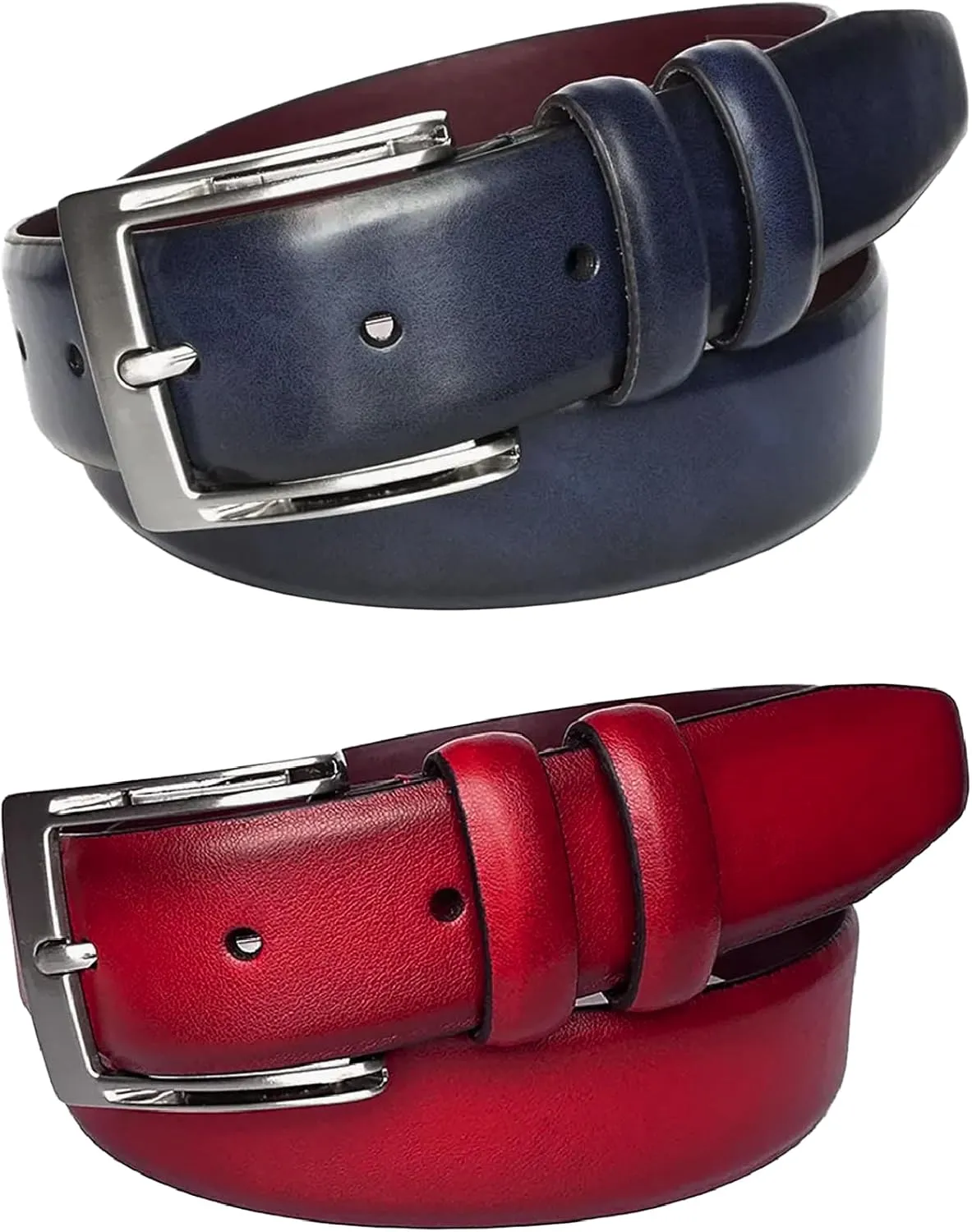 Florsheim Men's Pebble Grain 32mm Leather Belt