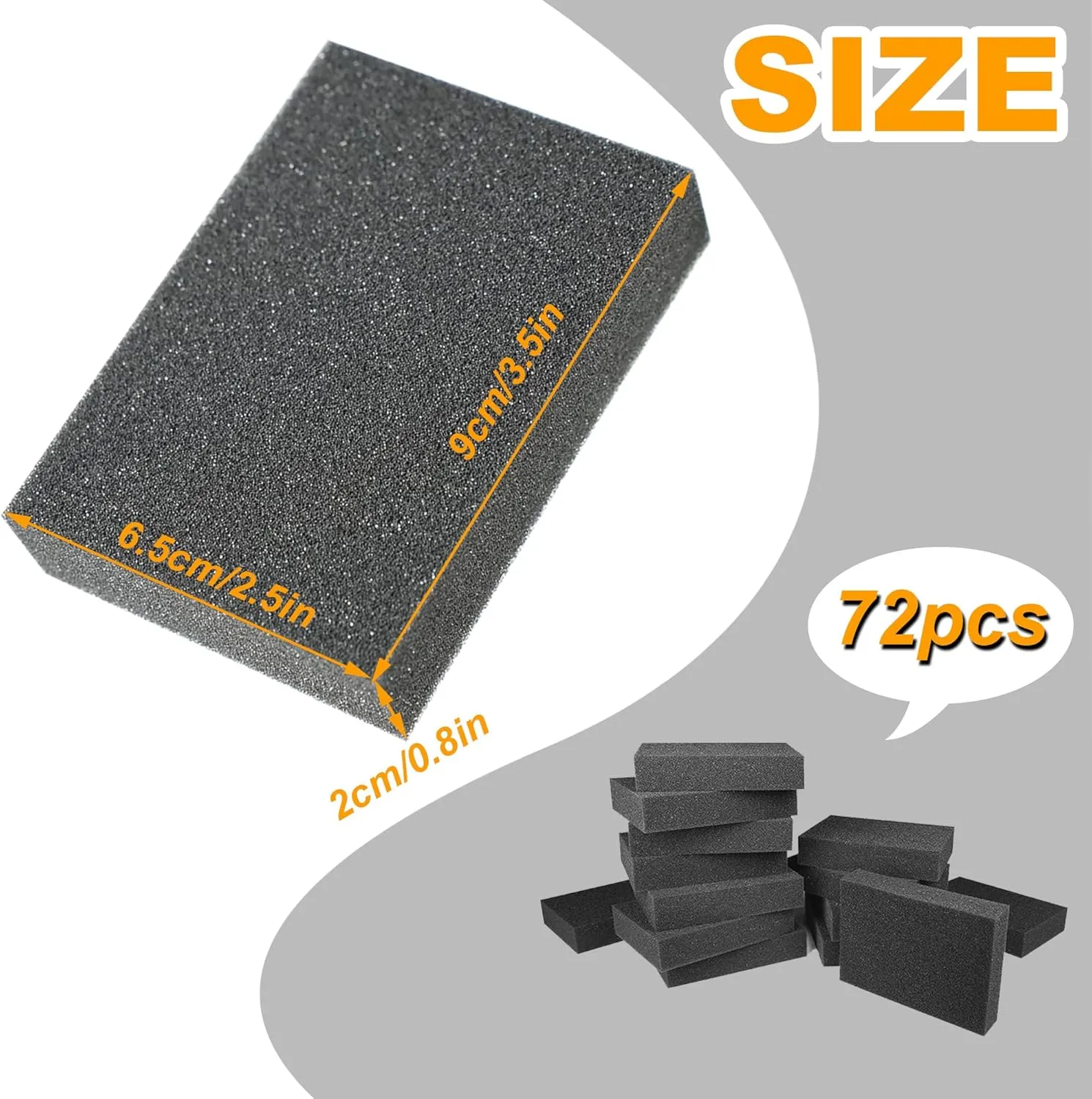 Foam Card Dividers - 72 PCS Card Dividers for Storage Boxes Multifunction Foam Dividers for Trading Cards Shock Absorbing Foam Block for Sport Playing Game Card Packing Cases and Crafts