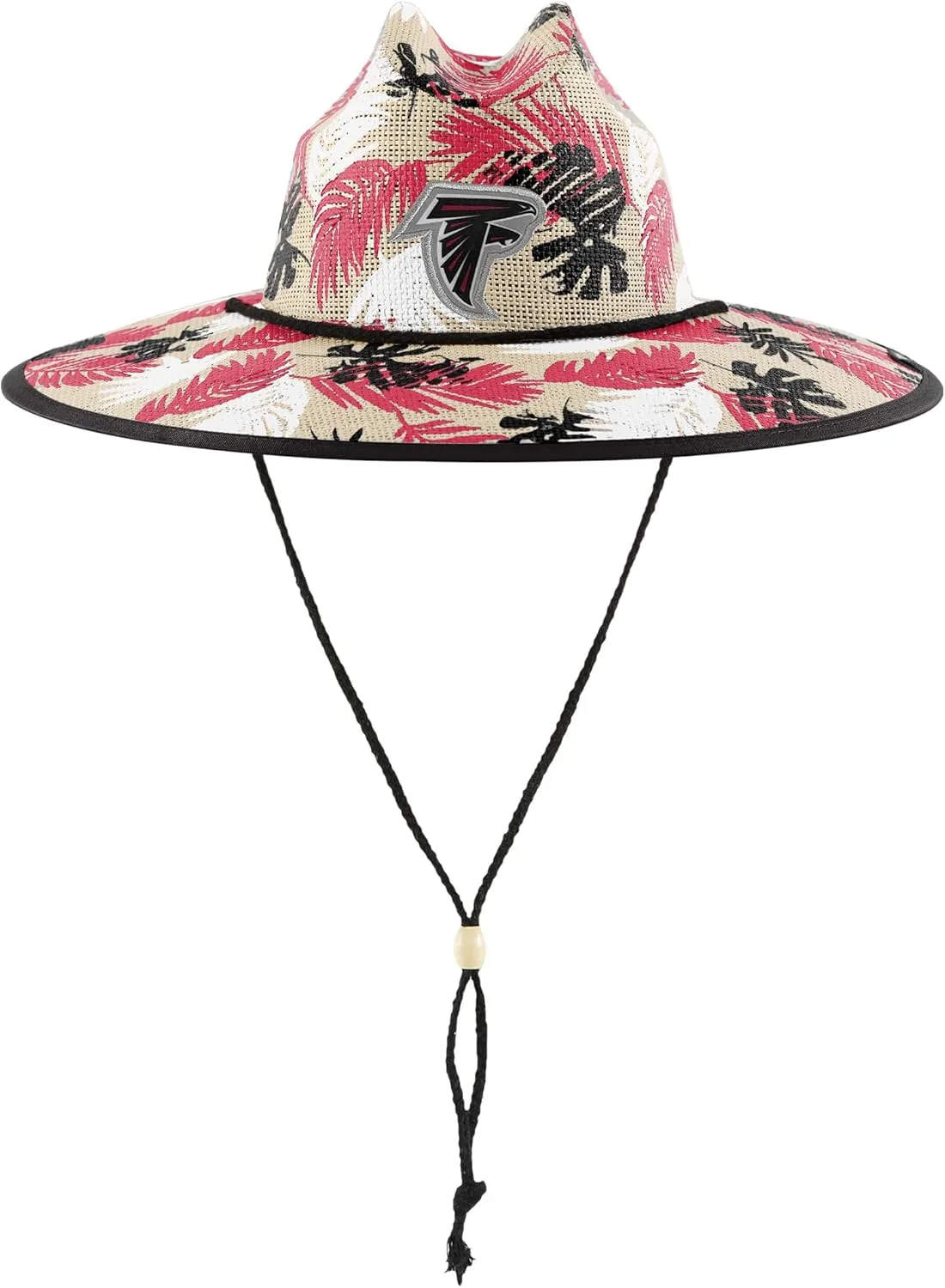 FOCO Men's NFL Team Logo Floral Lifeguard Beach Straw Sun Hat