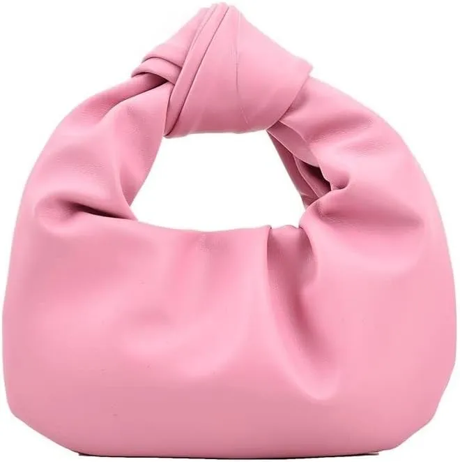Fold Knot Design Cloud Bag Handbag Women's Dumpling Bun Tote Crossbody Bag