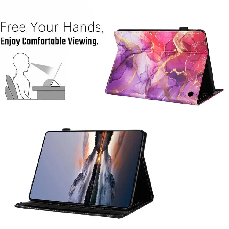 For Amazon Kindle Fire Max 11 2023 Case Pattern Leather Tablet Cover with Auto Sleep / Wake, Card Holder
