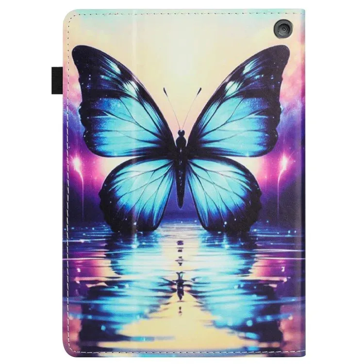 For Amazon Kindle Fire Max 11 2023 Case Pattern Leather Tablet Cover with Auto Sleep / Wake, Card Holder
