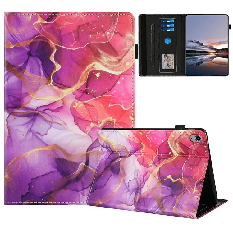 For iPad 10.9 (2022) Case Pattern Leather Tablet Cover with Auto Sleep / Wake, Card Holder