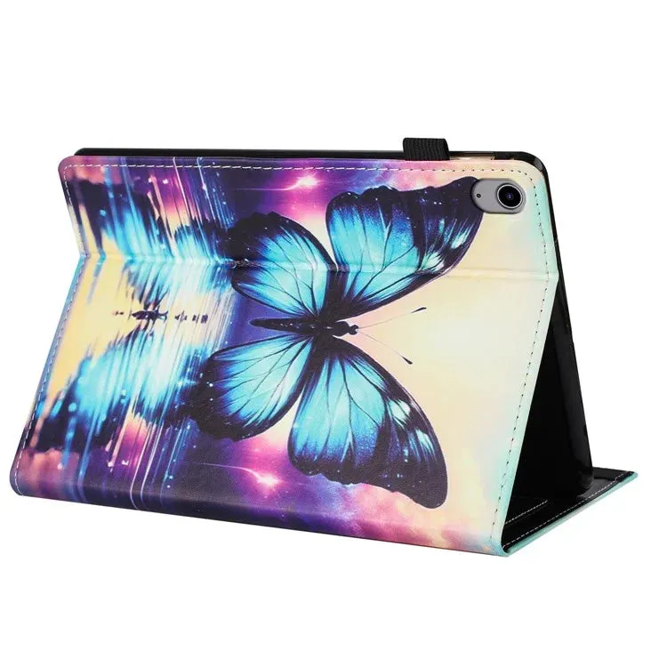 For iPad 10.9 (2022) Case Pattern Leather Tablet Cover with Auto Sleep / Wake, Card Holder