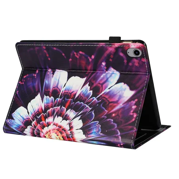 For iPad 10.9 (2022) Case Pattern Leather Tablet Cover with Auto Sleep / Wake, Card Holder