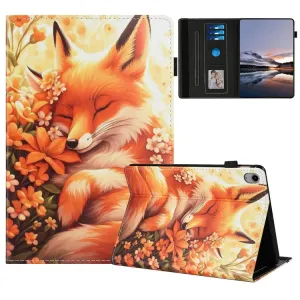 For iPad 10.9 (2022) Case Pattern Leather Tablet Cover with Auto Sleep / Wake, Card Holder