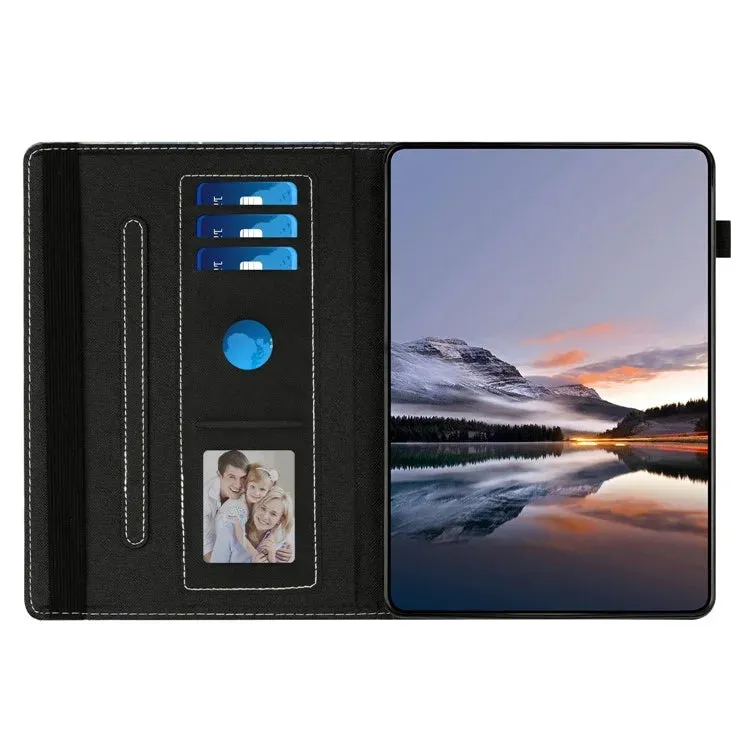 For iPad 10.9 (2022) Case Pattern Leather Tablet Cover with Auto Sleep / Wake, Card Holder