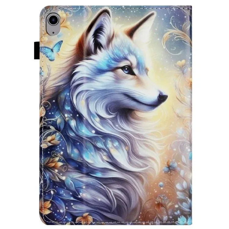 For iPad 10.9 (2022) Case Pattern Leather Tablet Cover with Auto Sleep / Wake, Card Holder