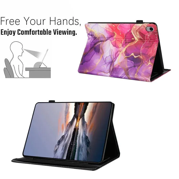 For iPad 10.9 (2022) Case Pattern Leather Tablet Cover with Auto Sleep / Wake, Card Holder