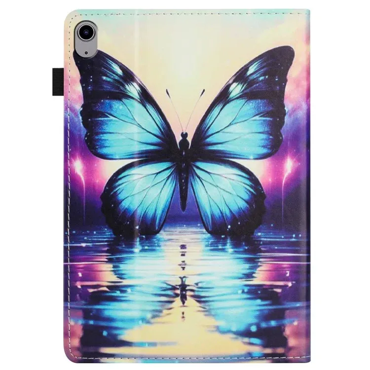 For iPad 10.9 (2022) Case Pattern Leather Tablet Cover with Auto Sleep / Wake, Card Holder